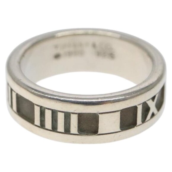 TIFFANY&Co. Atlas Ring Ag925 Silver Auth - Picture 10 of 13